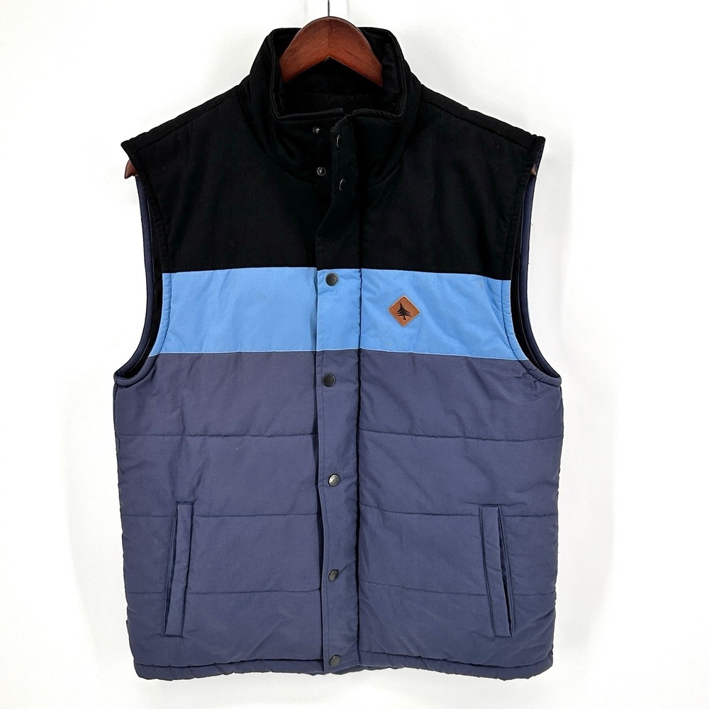 HippyTree Puffer Vest Hunter Series Mens L Blue Full Zip Outdoor